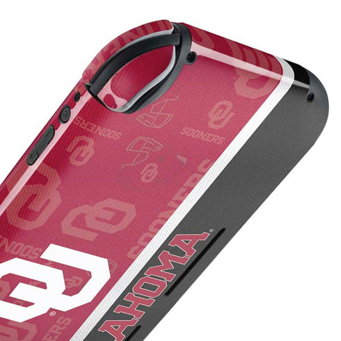 University of Oklahoma Split Jersey Nintendo Switch Lite Skin